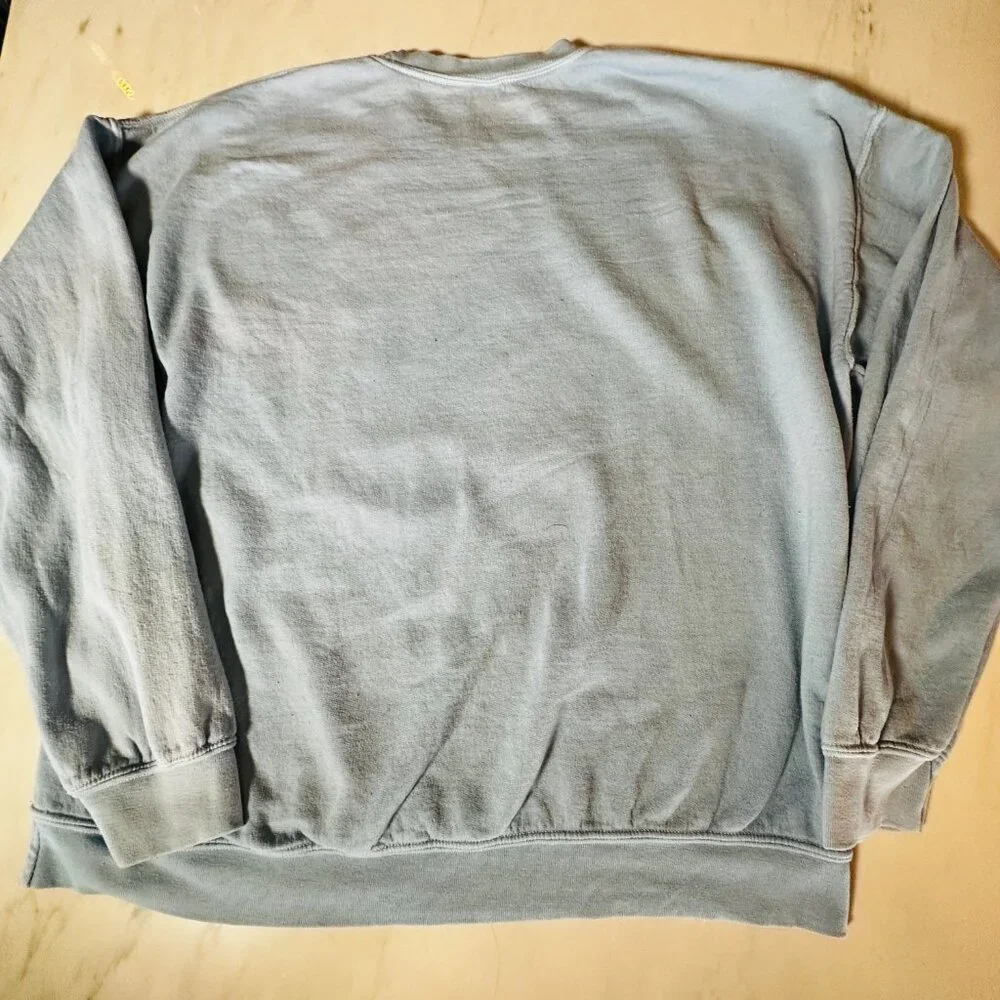 Bluey Unicorn Sweatshirt Light Blue Crewneck Pullover Women's Large Boxlunch - Picture 4 of 7